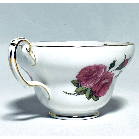 Vtg Foley Tea Cup Century Rose 1950 Paul Granet Pink Gold Trim Replacement - Picture 4 of 15